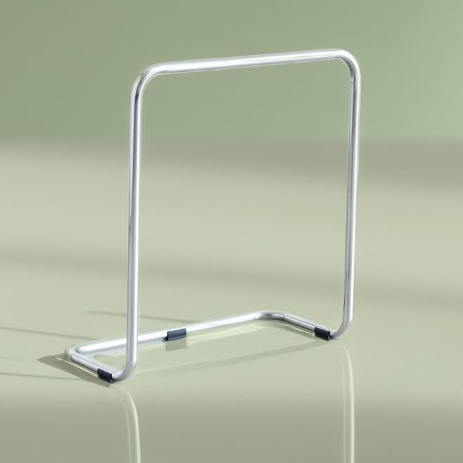 Sofa Supporting Metal stand on a beige background